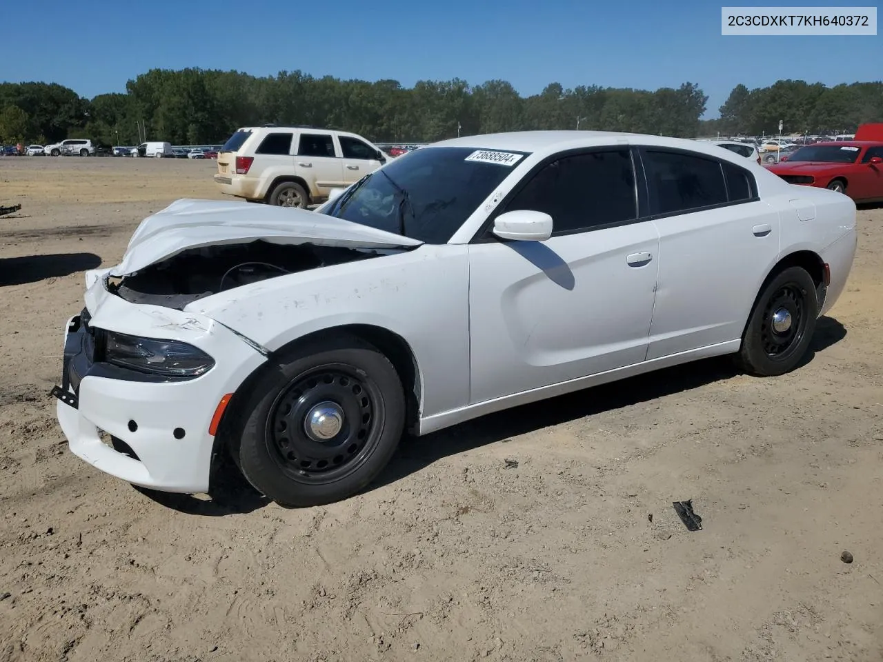 2019 Dodge Charger Police VIN: 2C3CDXKT7KH640372 Lot: 73688504