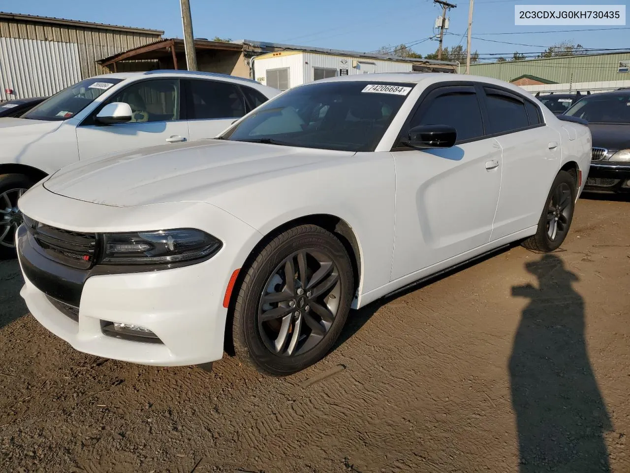 2019 Dodge Charger Sxt VIN: 2C3CDXJG0KH730435 Lot: 74206684