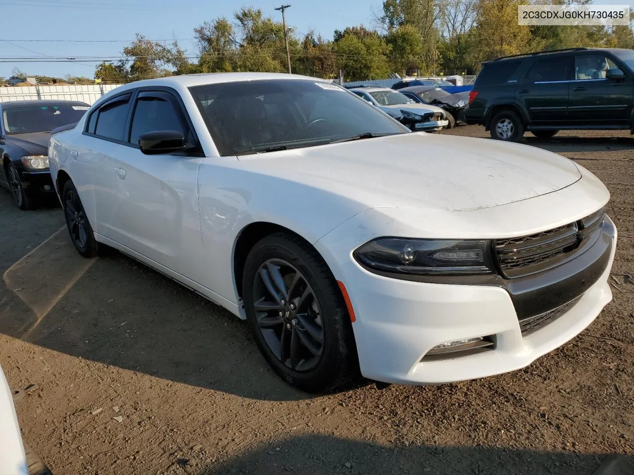 2019 Dodge Charger Sxt VIN: 2C3CDXJG0KH730435 Lot: 74206684