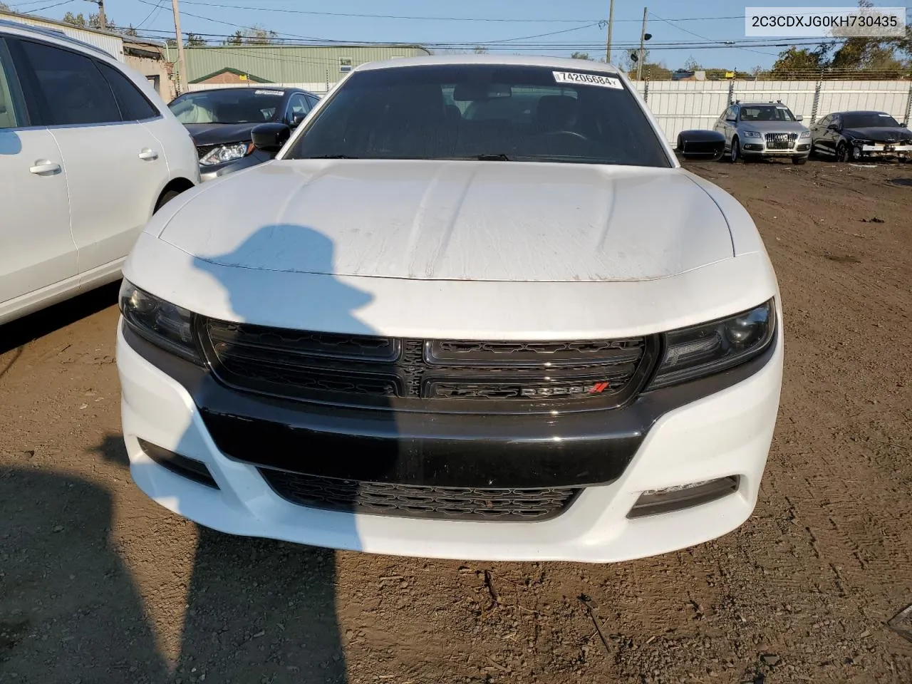 2019 Dodge Charger Sxt VIN: 2C3CDXJG0KH730435 Lot: 74206684