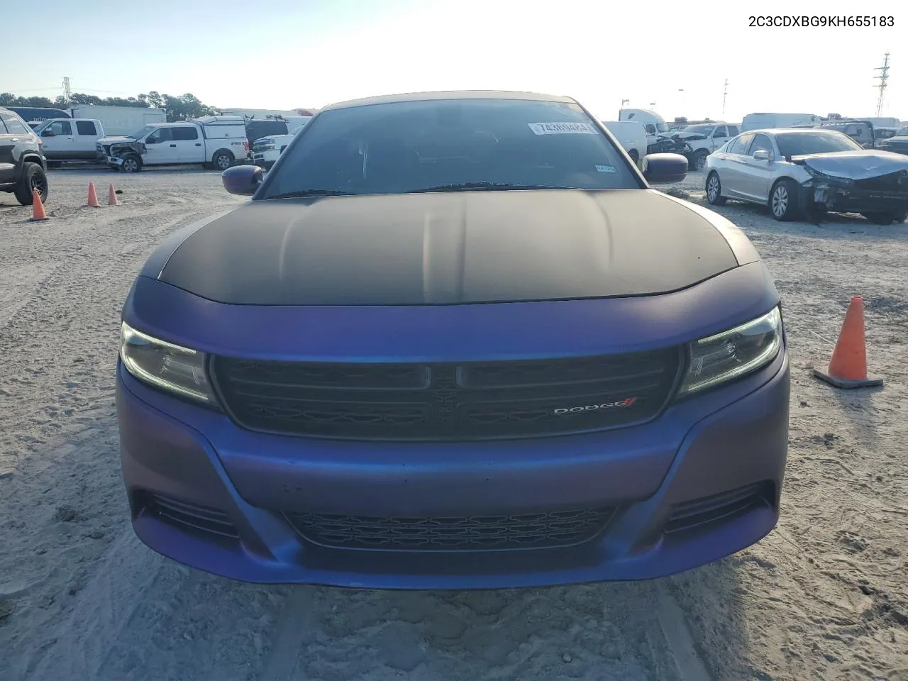 2019 Dodge Charger Sxt VIN: 2C3CDXBG9KH655183 Lot: 74369484