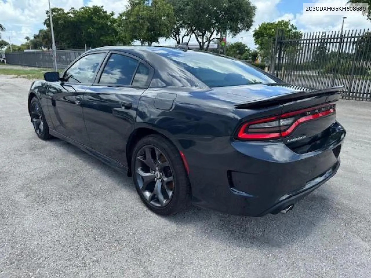 2019 Dodge Charger Gt VIN: 2C3CDXHG5KH608580 Lot: 74401784