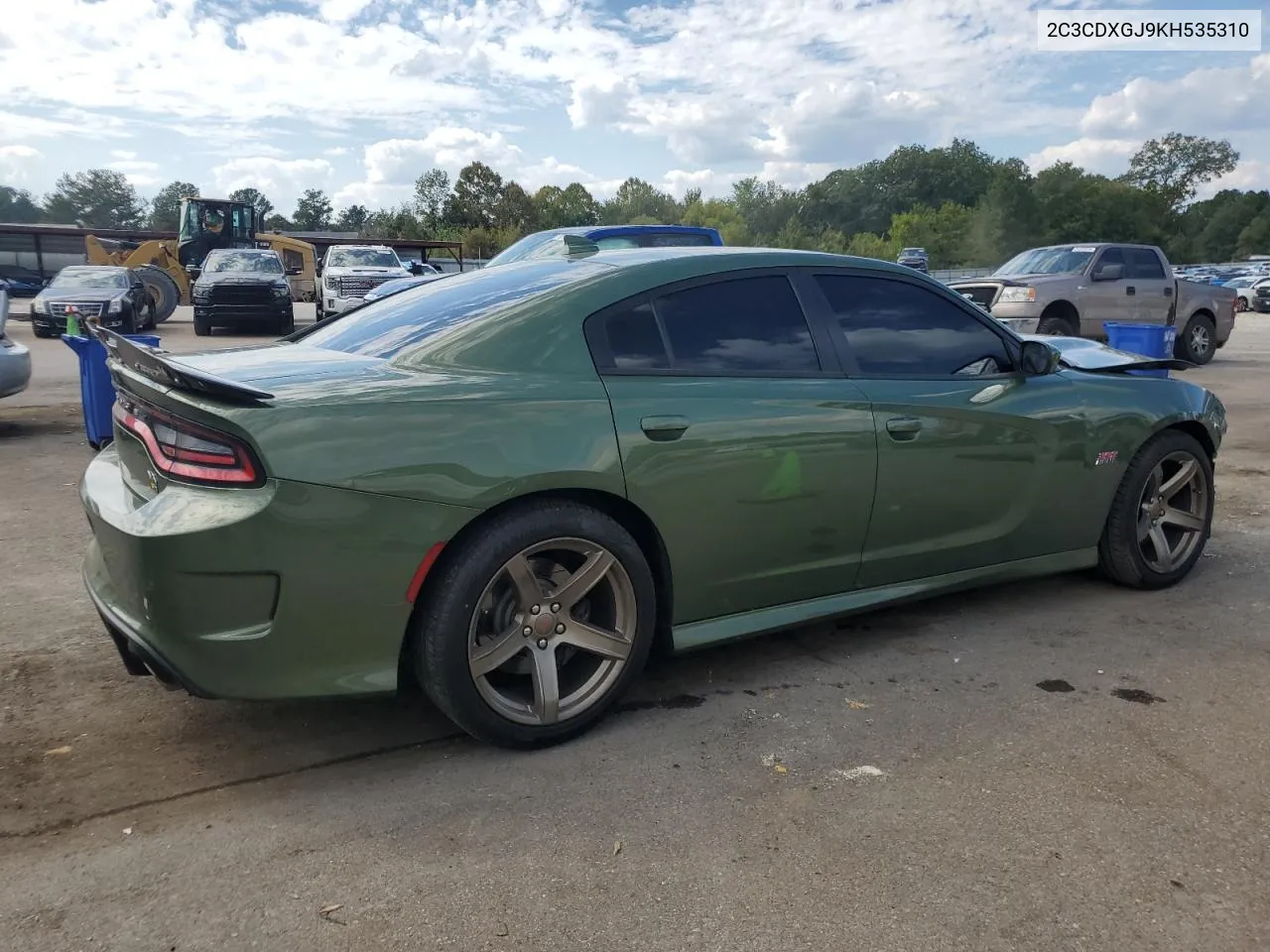 2019 Dodge Charger Scat Pack VIN: 2C3CDXGJ9KH535310 Lot: 74532144