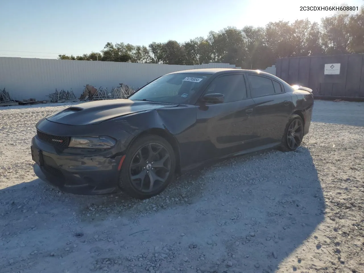 2019 Dodge Charger Gt VIN: 2C3CDXHG6KH608801 Lot: 74795854