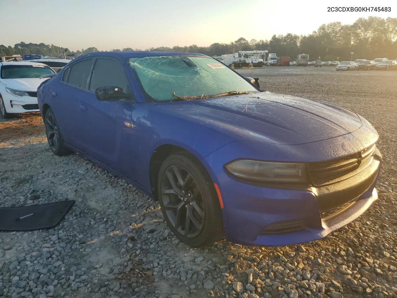 2019 Dodge Charger Sxt VIN: 2C3CDXBG0KH745483 Lot: 74995644