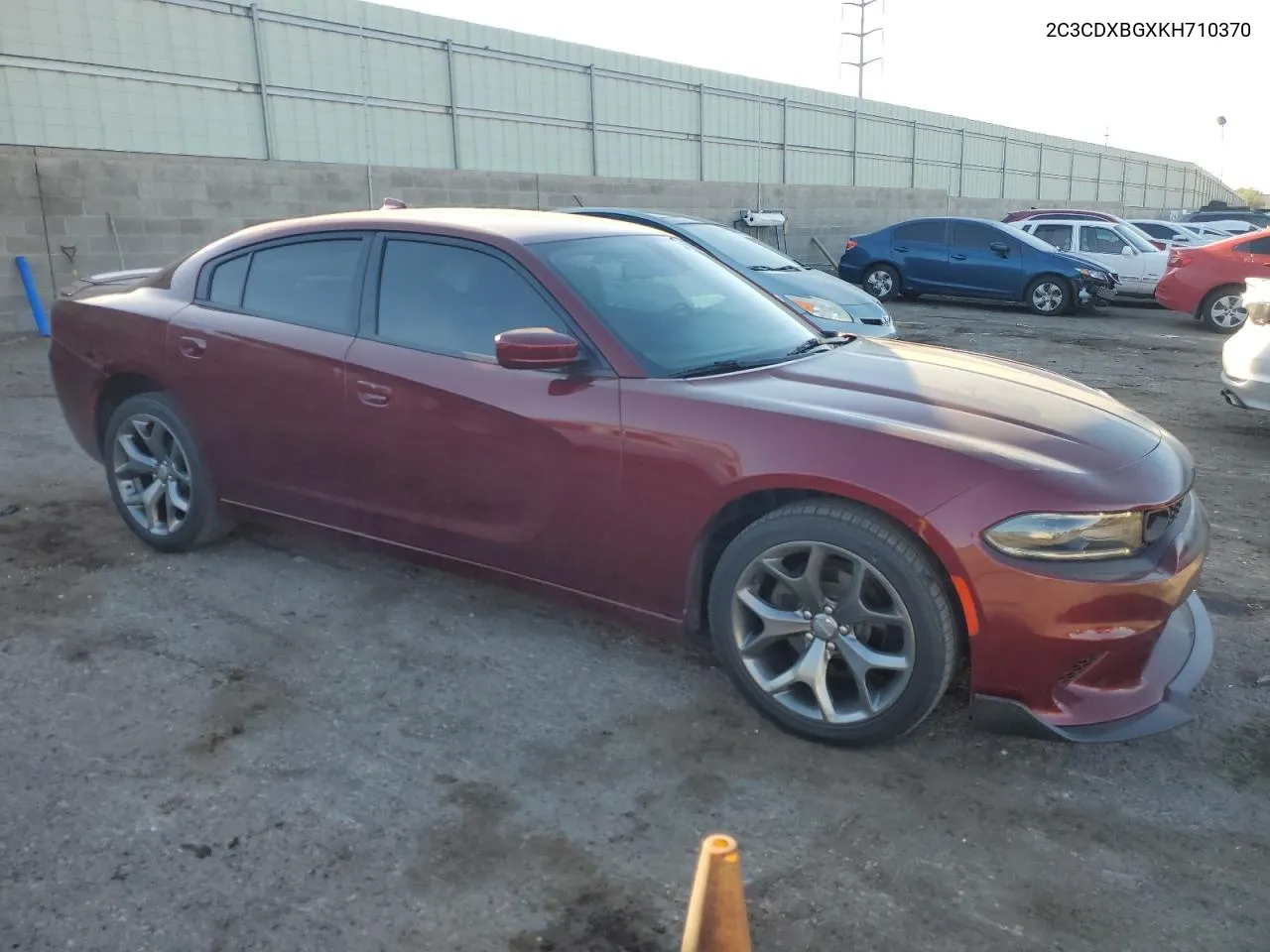 2019 Dodge Charger Sxt VIN: 2C3CDXBGXKH710370 Lot: 75004674