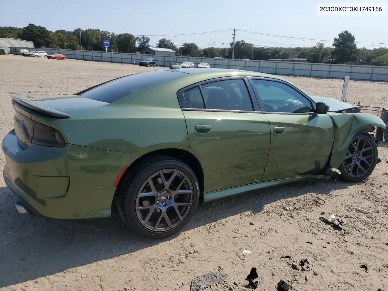 2019 Dodge Charger R/T VIN: 2C3CDXCT3KH749166 Lot: 75314374