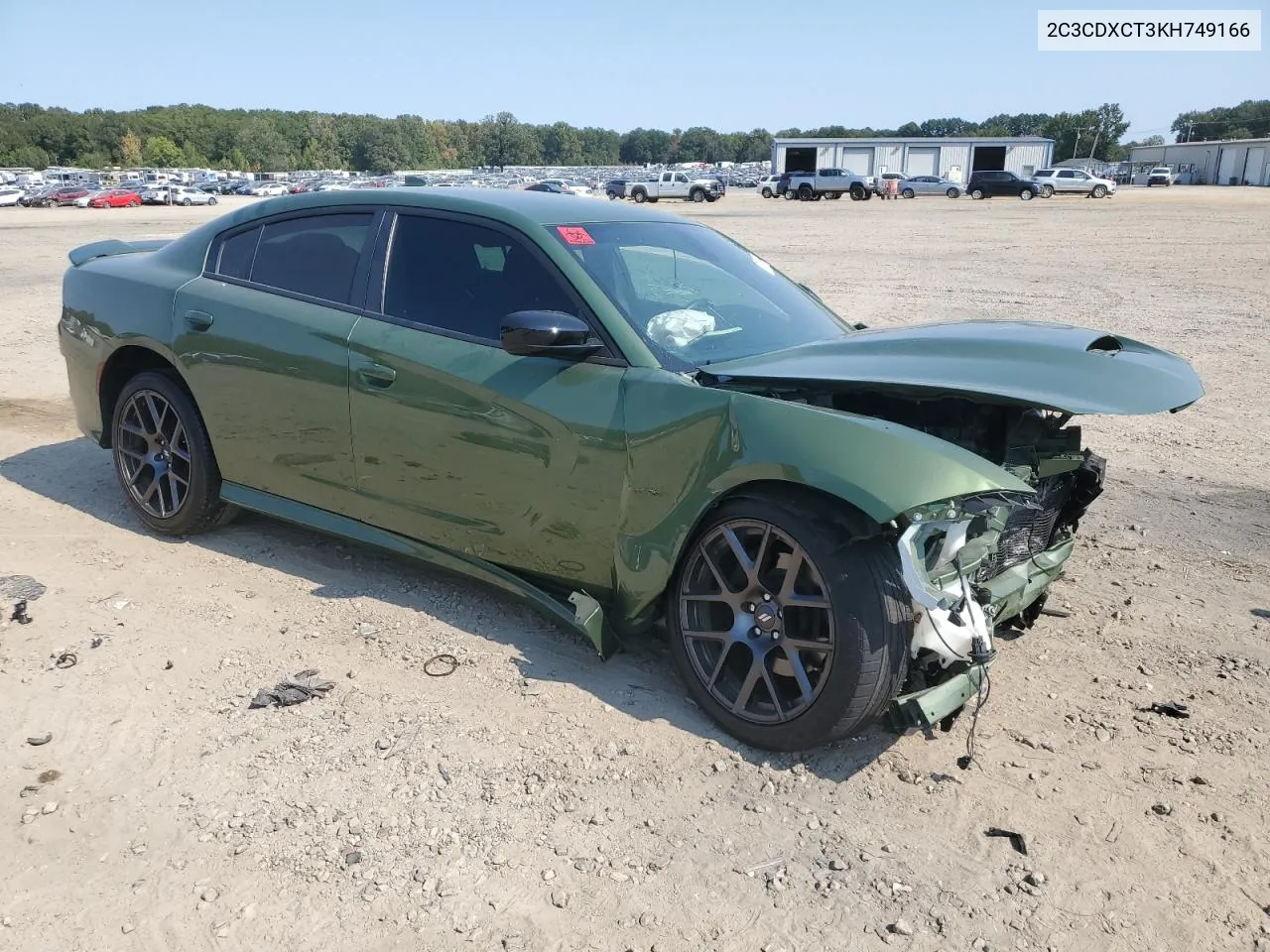 2019 Dodge Charger R/T VIN: 2C3CDXCT3KH749166 Lot: 75314374