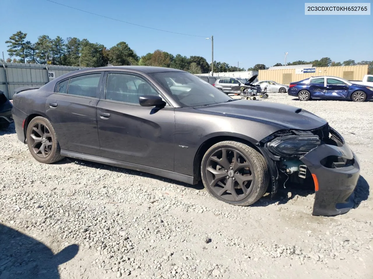 2019 Dodge Charger R/T VIN: 2C3CDXCT0KH652765 Lot: 75472294