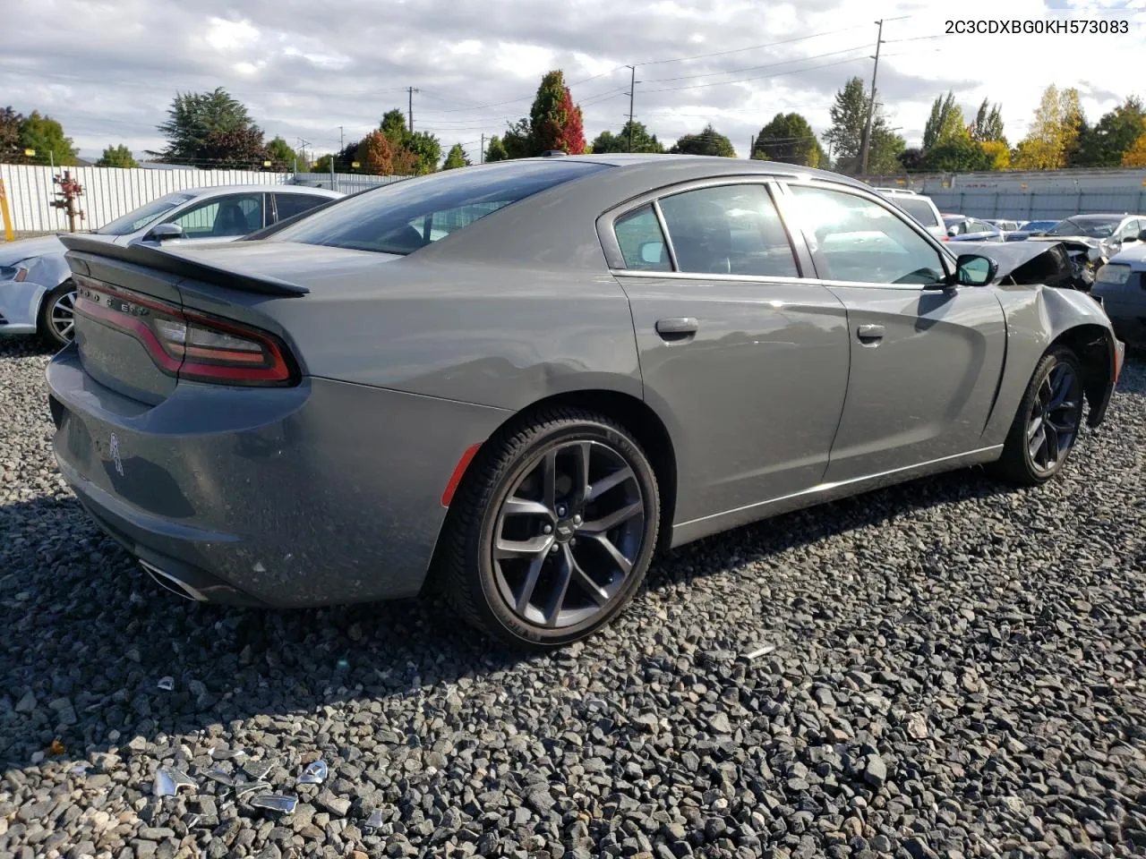 2019 Dodge Charger Sxt VIN: 2C3CDXBG0KH573083 Lot: 75631684