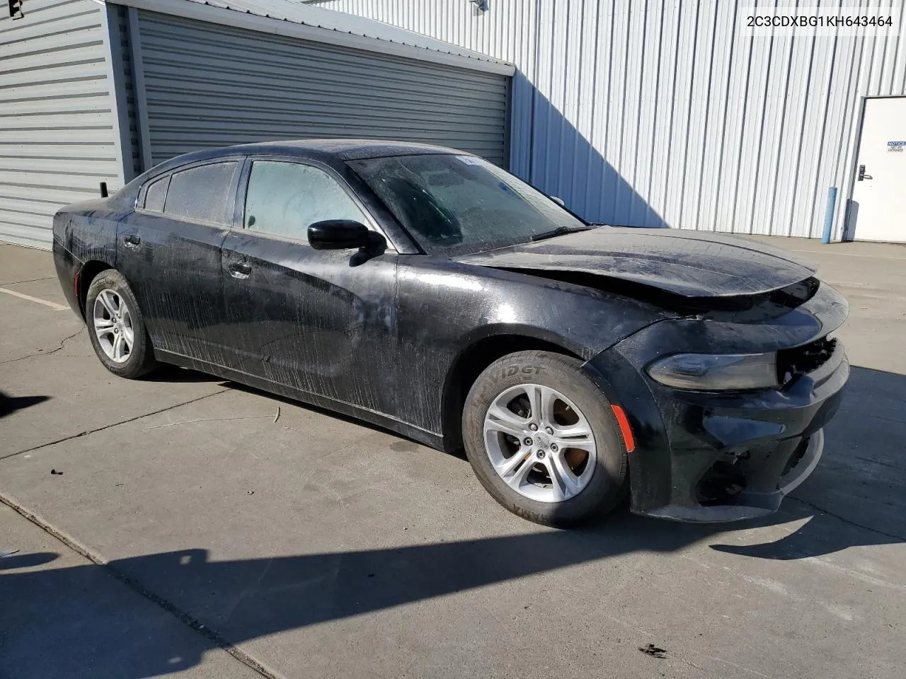 2019 Dodge Charger Sxt VIN: 2C3CDXBG1KH643464 Lot: 75681474