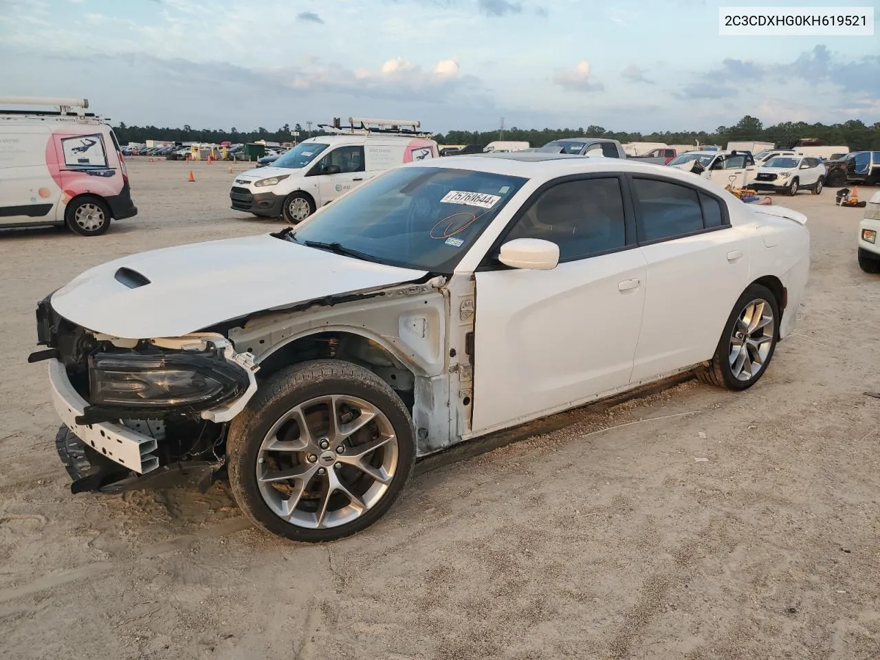 2019 Dodge Charger Gt VIN: 2C3CDXHG0KH619521 Lot: 75760644