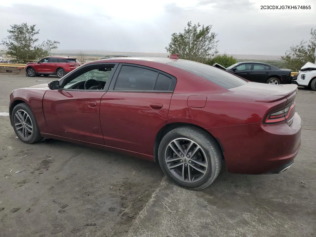 2019 Dodge Charger Sxt VIN: 2C3CDXJG7KH674865 Lot: 76024554