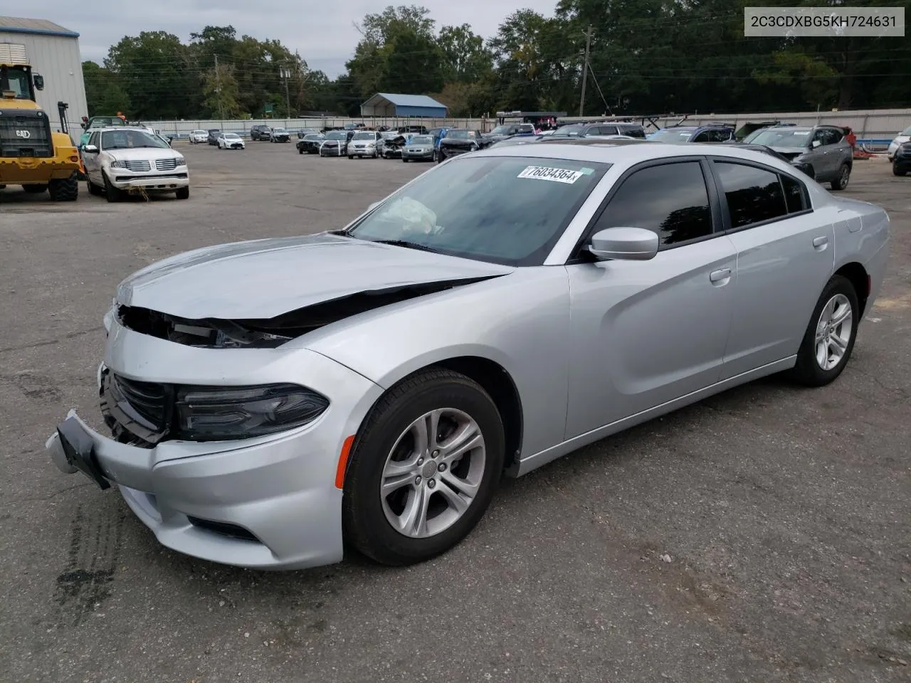 2019 Dodge Charger Sxt VIN: 2C3CDXBG5KH724631 Lot: 76034364