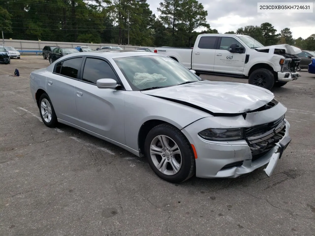 2019 Dodge Charger Sxt VIN: 2C3CDXBG5KH724631 Lot: 76034364