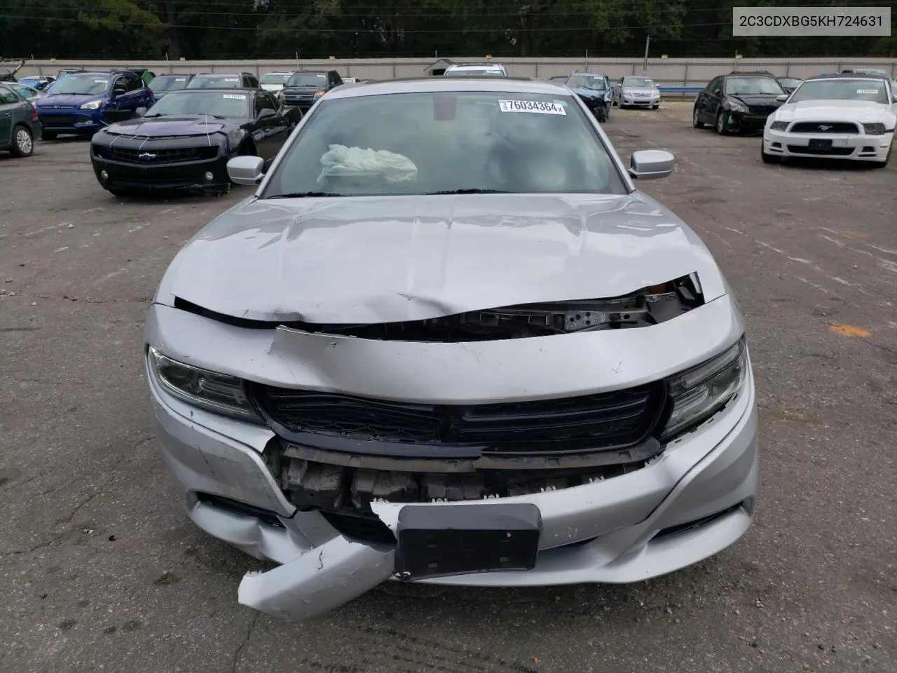 2019 Dodge Charger Sxt VIN: 2C3CDXBG5KH724631 Lot: 76034364