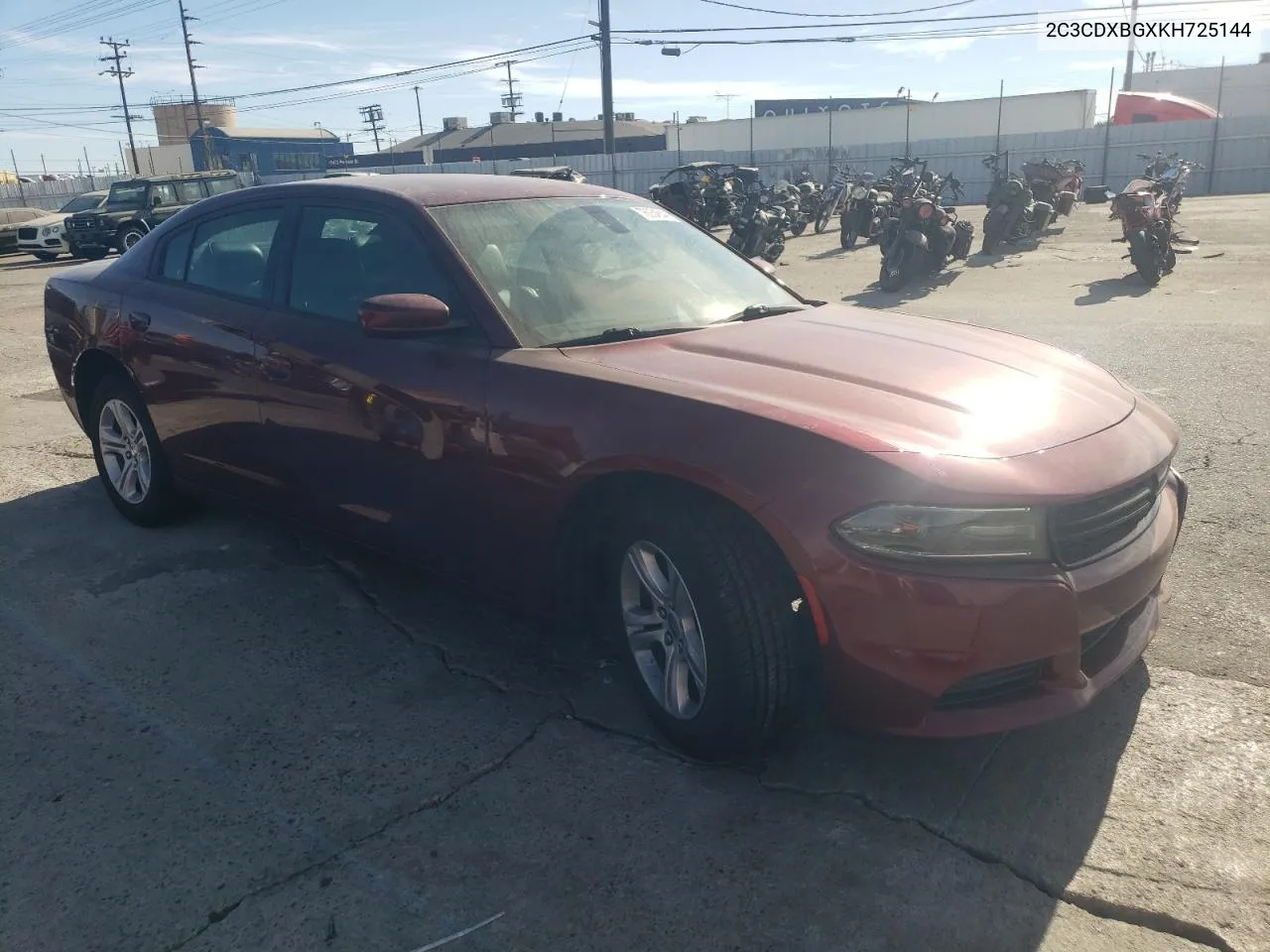 2019 Dodge Charger Sxt VIN: 2C3CDXBGXKH725144 Lot: 76054844