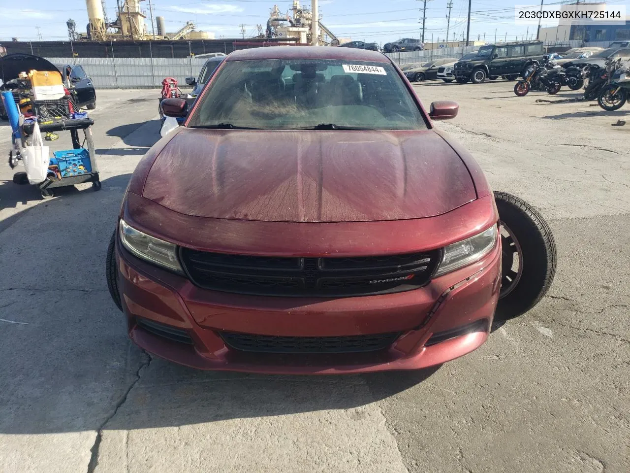 2019 Dodge Charger Sxt VIN: 2C3CDXBGXKH725144 Lot: 76054844