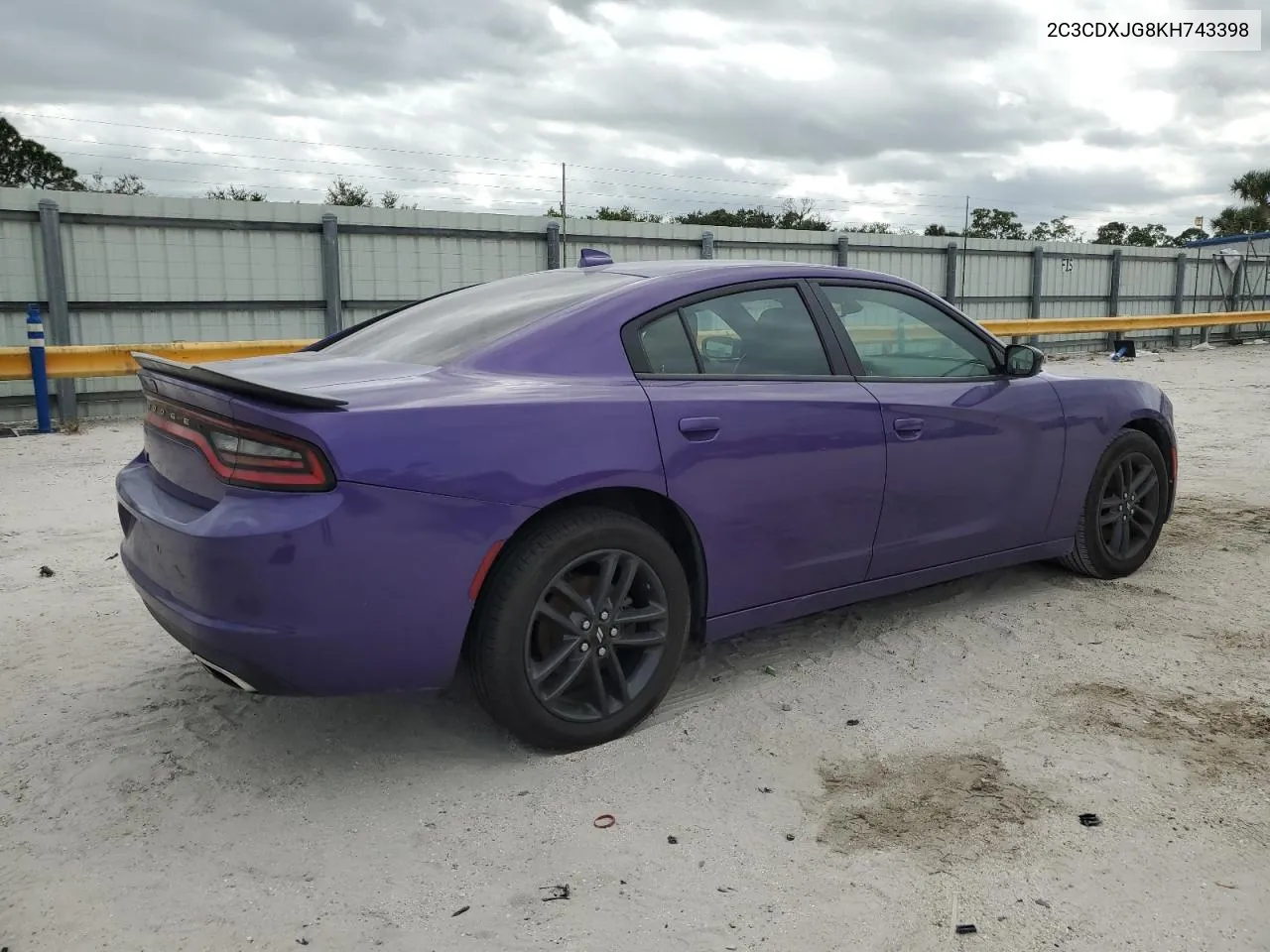 2019 Dodge Charger Sxt VIN: 2C3CDXJG8KH743398 Lot: 76066584