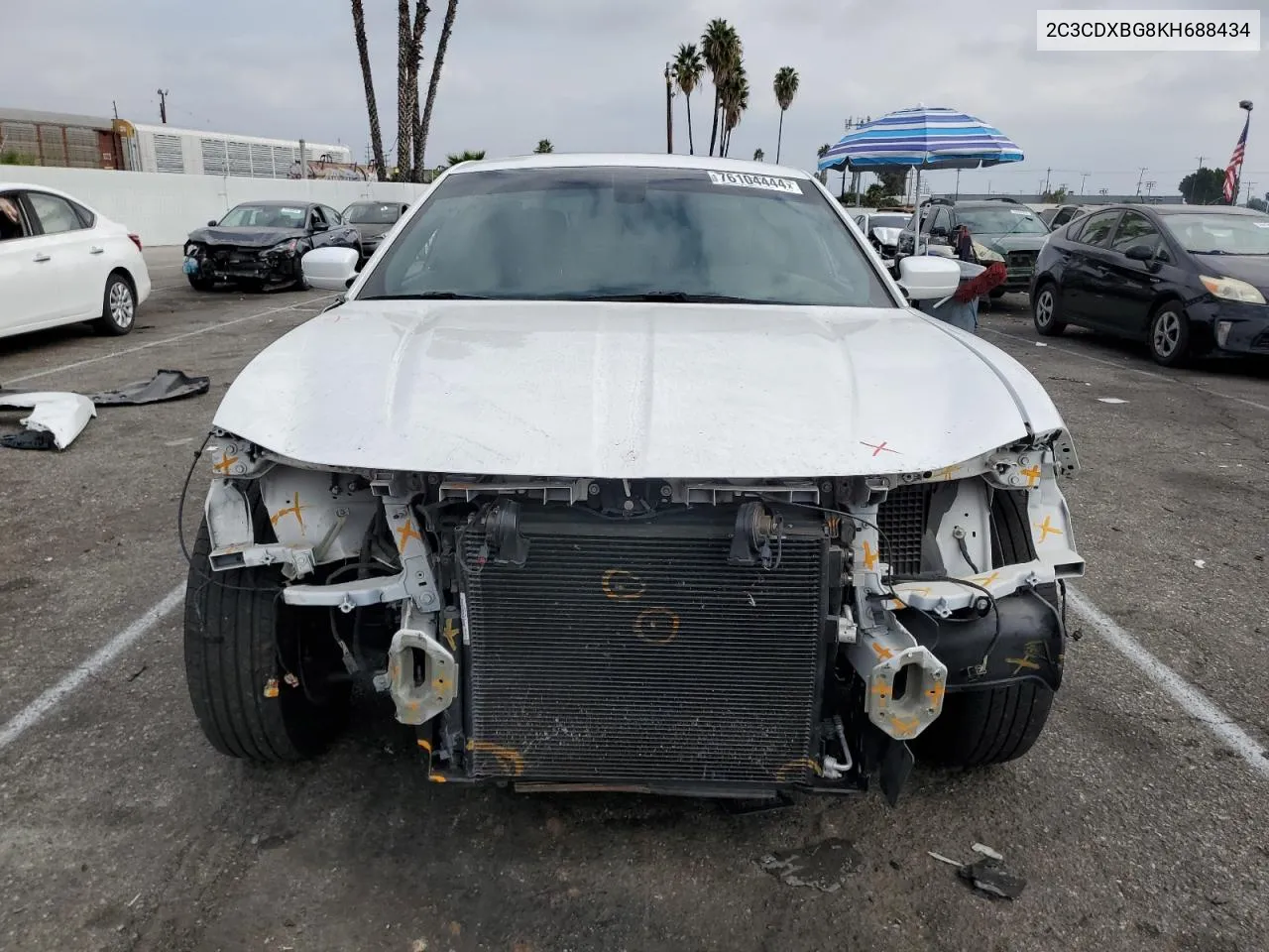 2019 Dodge Charger Sxt VIN: 2C3CDXBG8KH688434 Lot: 76104444