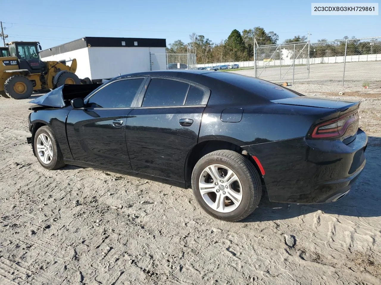 2019 Dodge Charger Sxt VIN: 2C3CDXBG3KH729861 Lot: 76184504