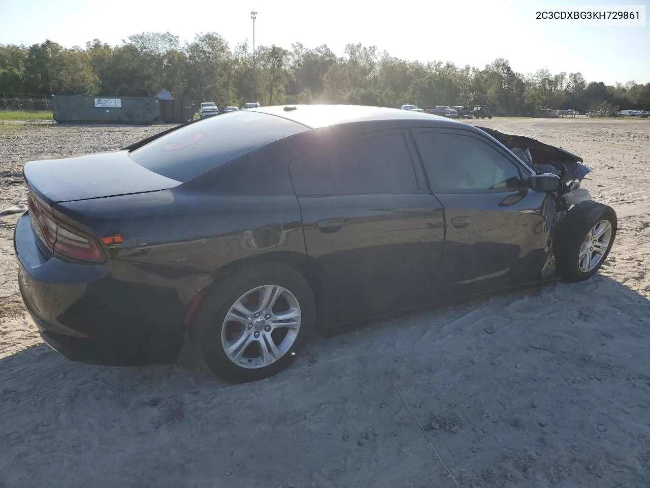 2019 Dodge Charger Sxt VIN: 2C3CDXBG3KH729861 Lot: 76184504