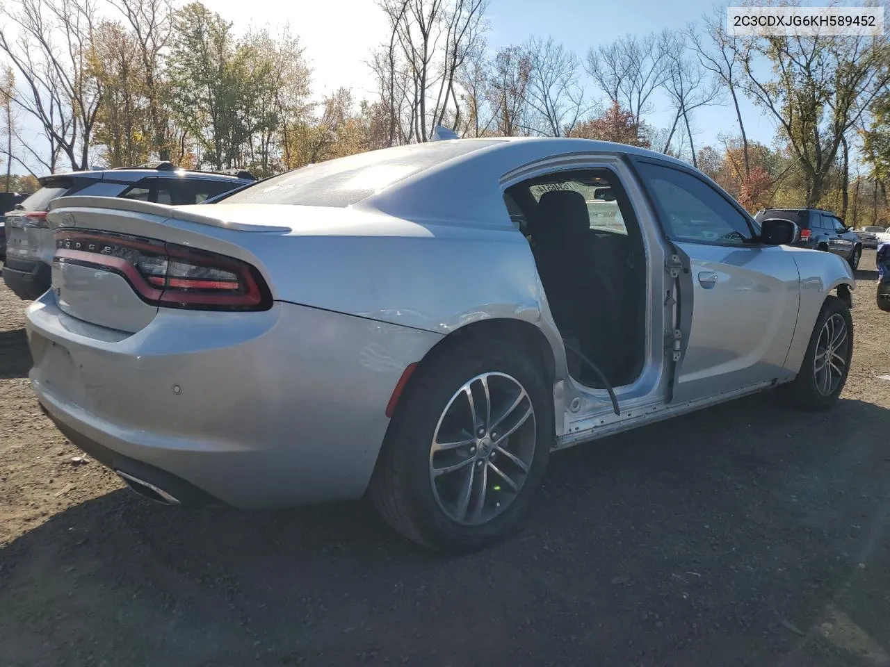 2019 Dodge Charger Sxt VIN: 2C3CDXJG6KH589452 Lot: 76346514