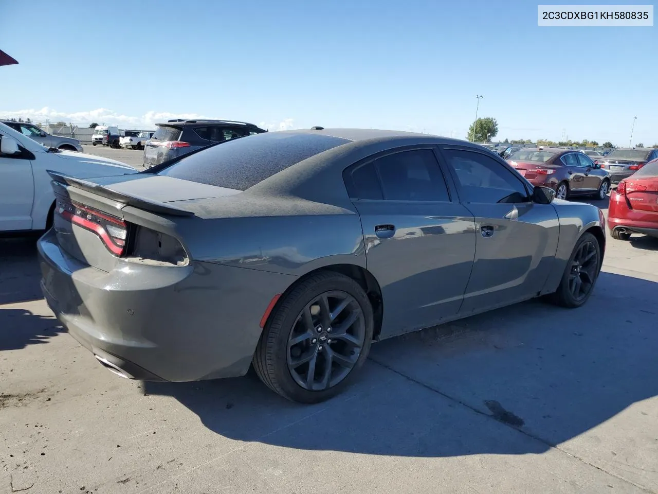 2019 Dodge Charger Sxt VIN: 2C3CDXBG1KH580835 Lot: 76354114