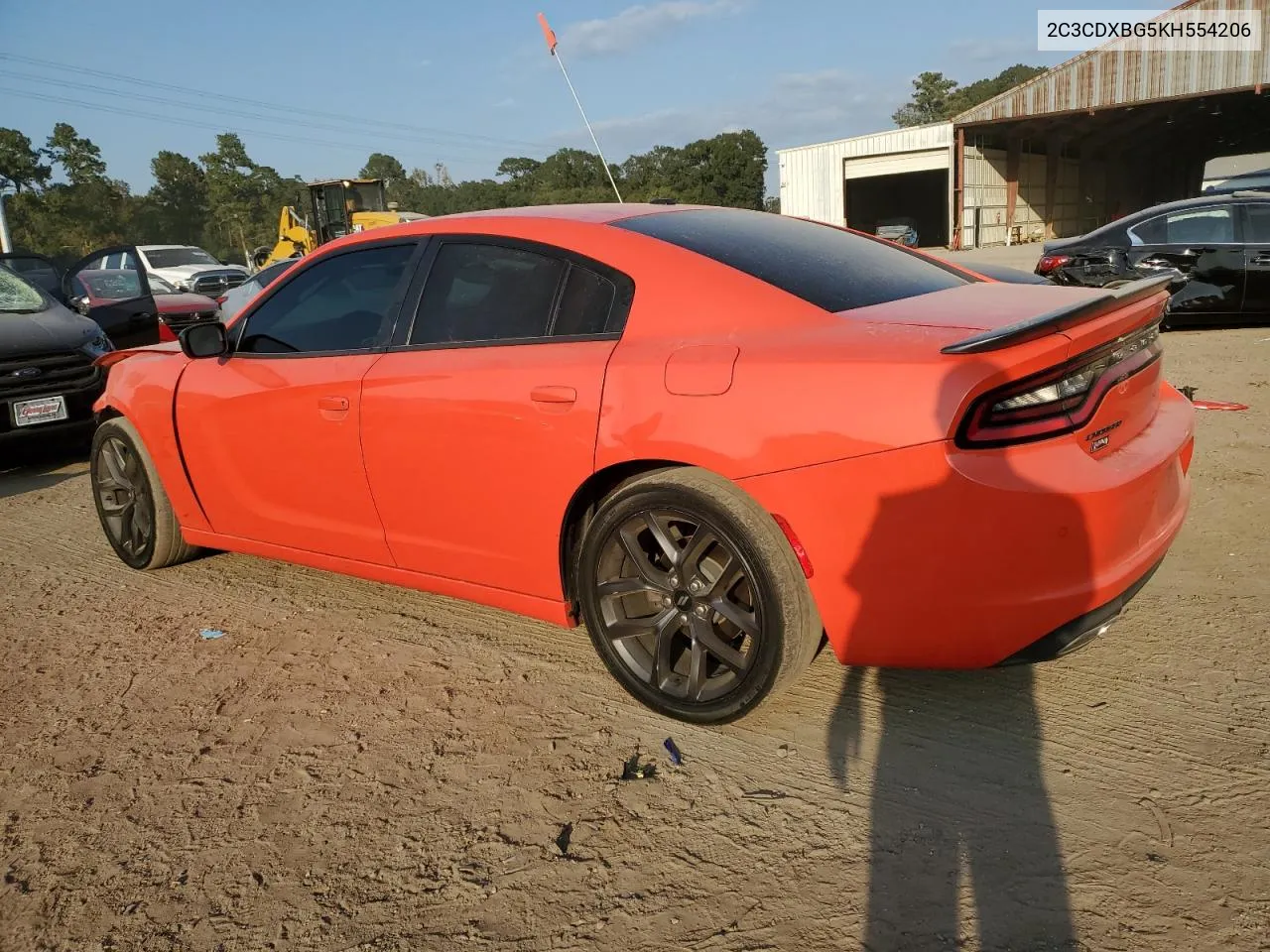 2019 Dodge Charger Sxt VIN: 2C3CDXBG5KH554206 Lot: 76384274