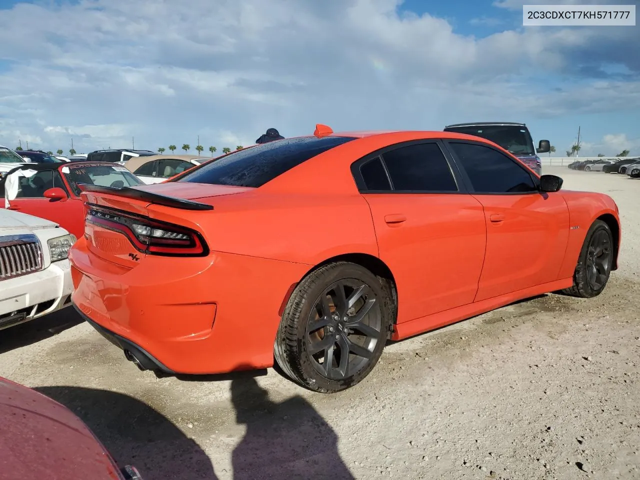 2019 Dodge Charger R/T VIN: 2C3CDXCT7KH571777 Lot: 76539984