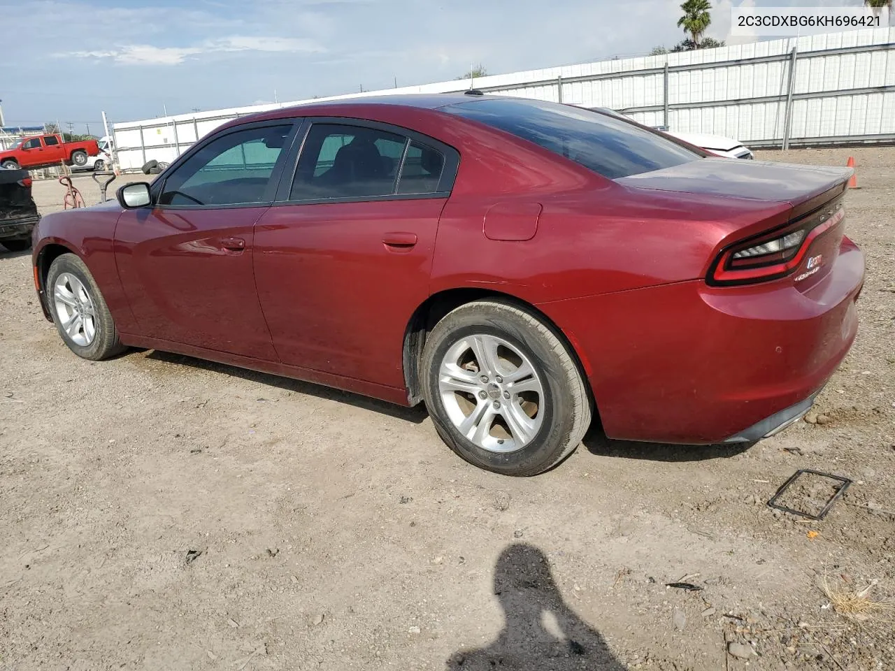 2019 Dodge Charger Sxt VIN: 2C3CDXBG6KH696421 Lot: 76554244