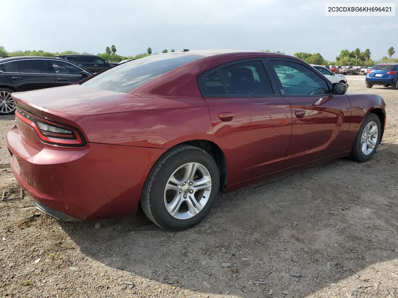 2019 Dodge Charger Sxt VIN: 2C3CDXBG6KH696421 Lot: 76554244