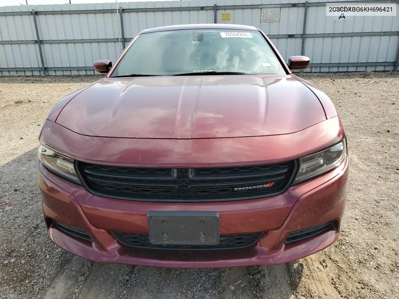 2019 Dodge Charger Sxt VIN: 2C3CDXBG6KH696421 Lot: 76554244