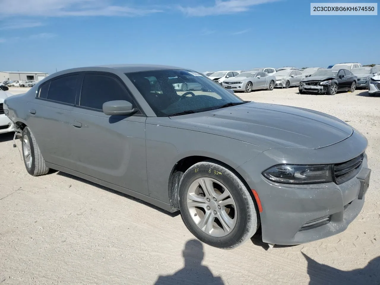 2019 Dodge Charger Sxt VIN: 2C3CDXBG6KH674550 Lot: 76576934