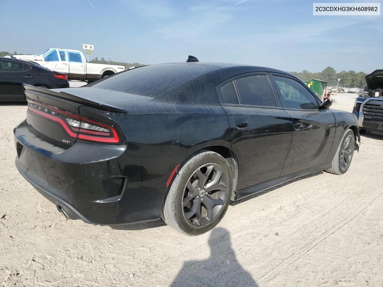 2019 Dodge Charger Gt VIN: 2C3CDXHG3KH608982 Lot: 76592824