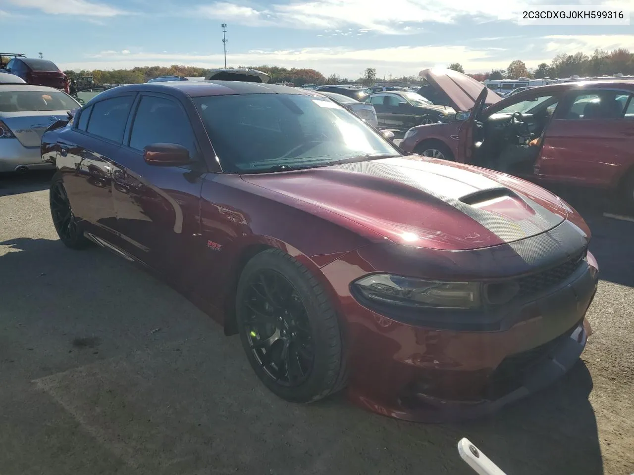 2019 Dodge Charger Scat Pack VIN: 2C3CDXGJ0KH599316 Lot: 76778824