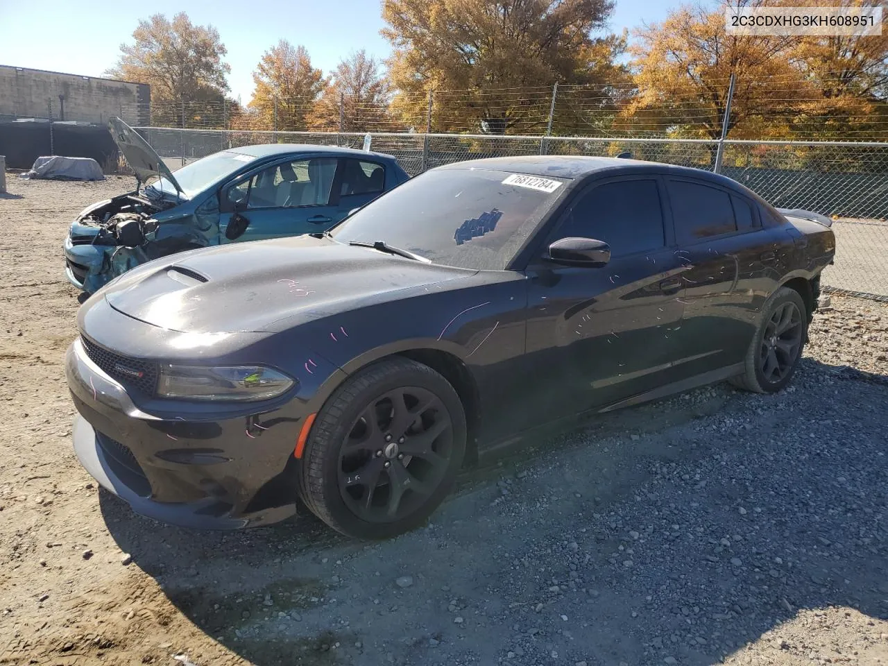 2C3CDXHG3KH608951 2019 Dodge Charger Gt