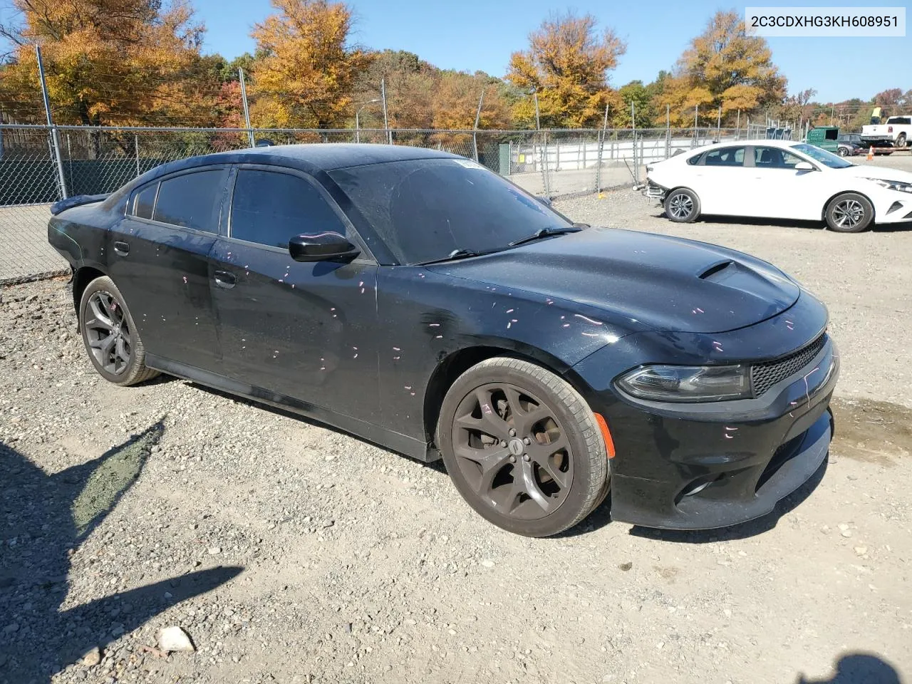 2019 Dodge Charger Gt VIN: 2C3CDXHG3KH608951 Lot: 76812784