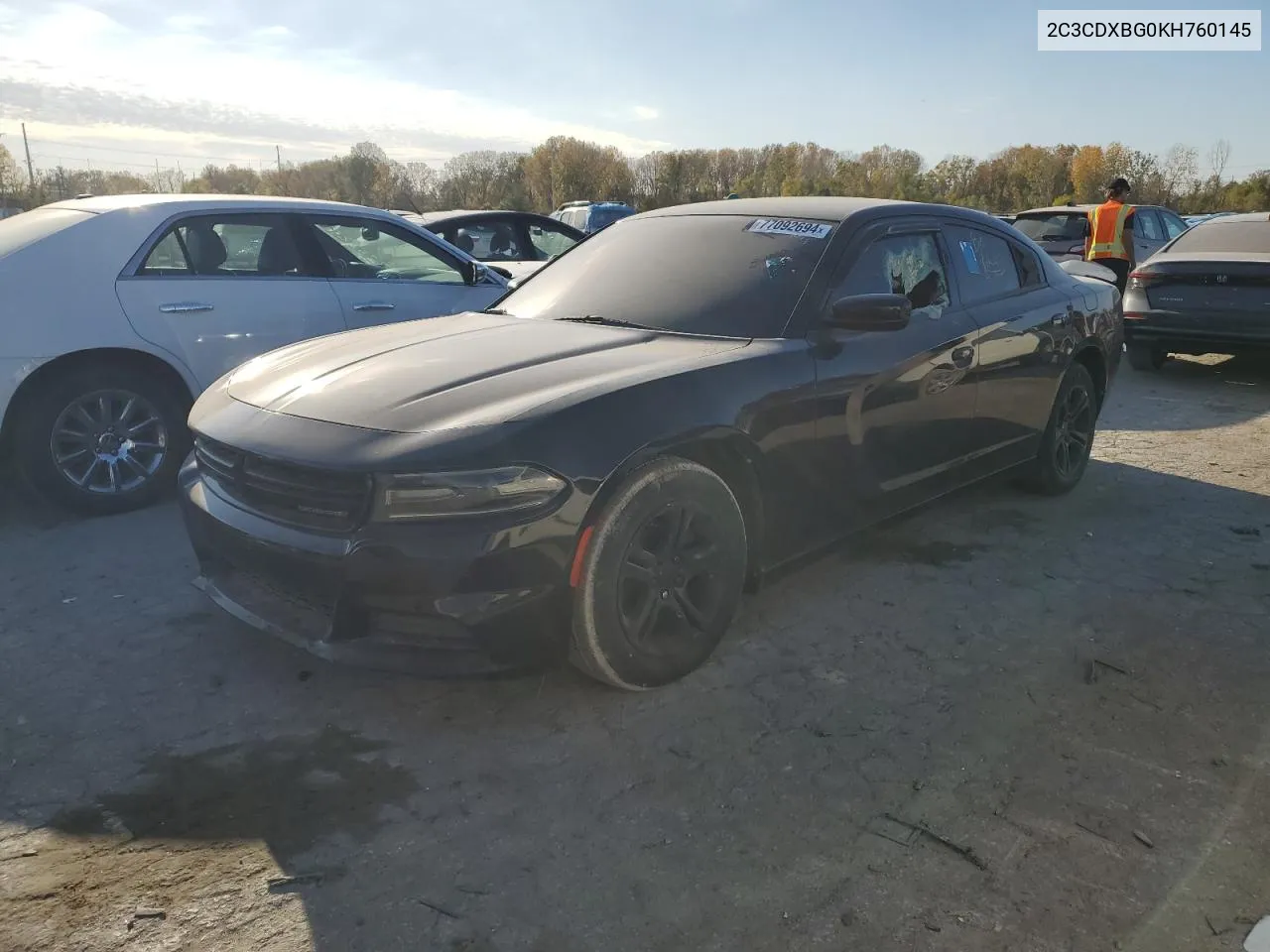 2C3CDXBG0KH760145 2019 Dodge Charger Sxt