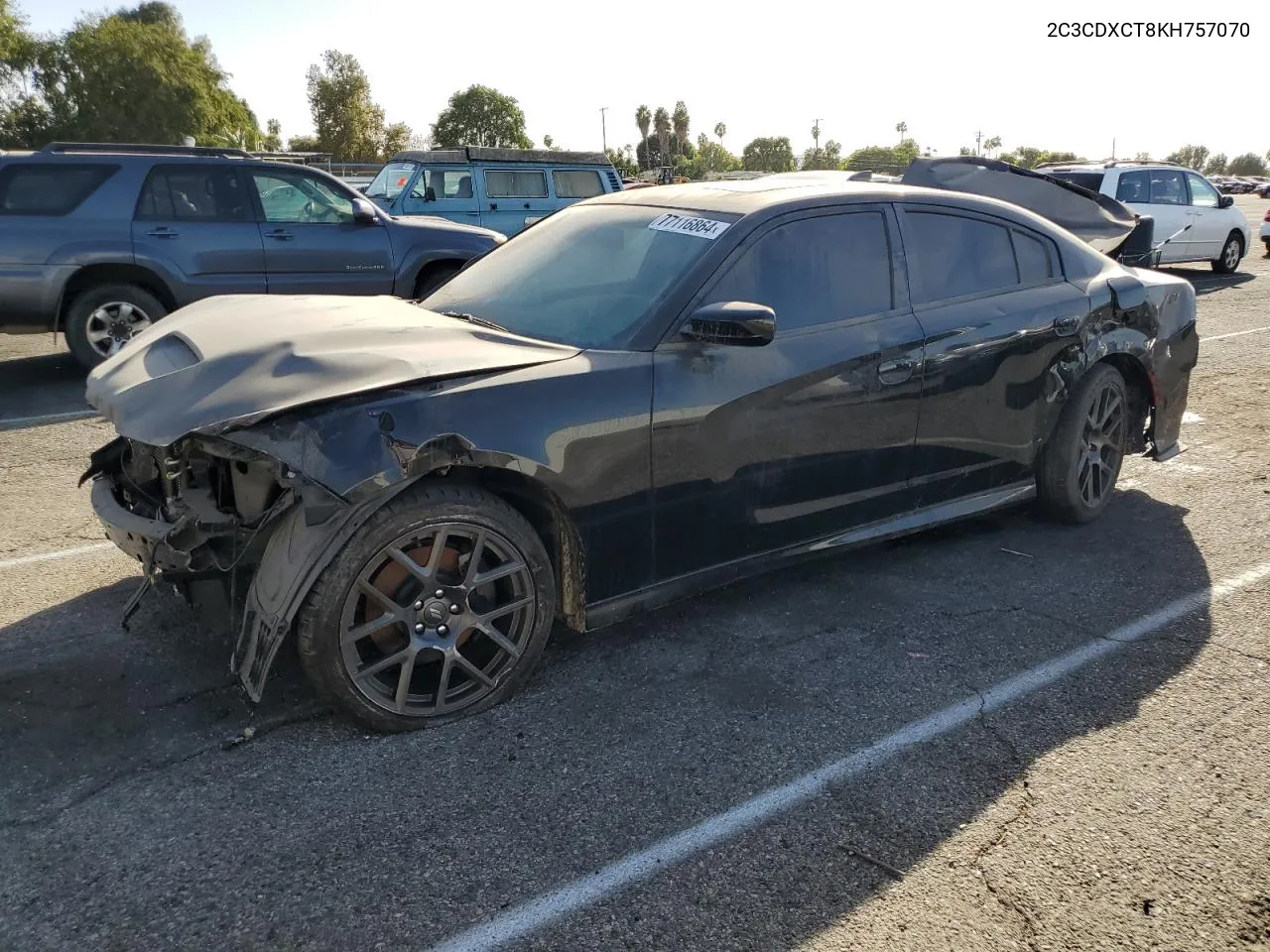 2019 Dodge Charger R/T VIN: 2C3CDXCT8KH757070 Lot: 77116864