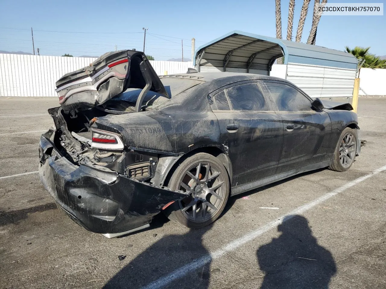 2019 Dodge Charger R/T VIN: 2C3CDXCT8KH757070 Lot: 77116864