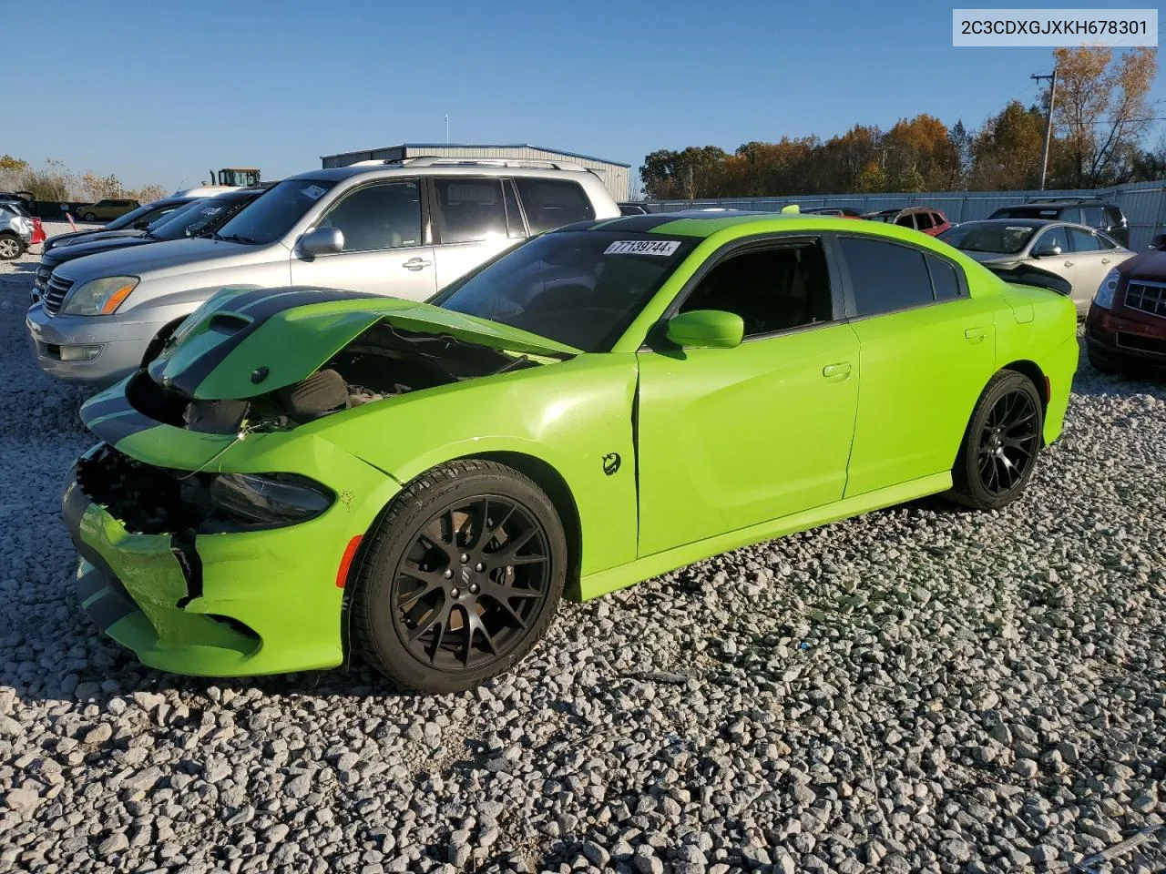 2019 Dodge Charger Scat Pack VIN: 2C3CDXGJXKH678301 Lot: 77139744