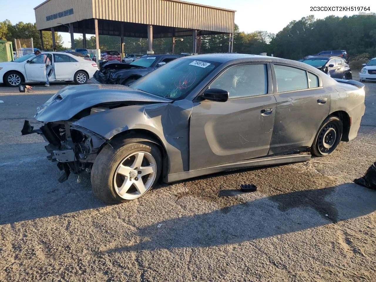 2019 Dodge Charger R/T VIN: 2C3CDXCT2KH519764 Lot: 77149744