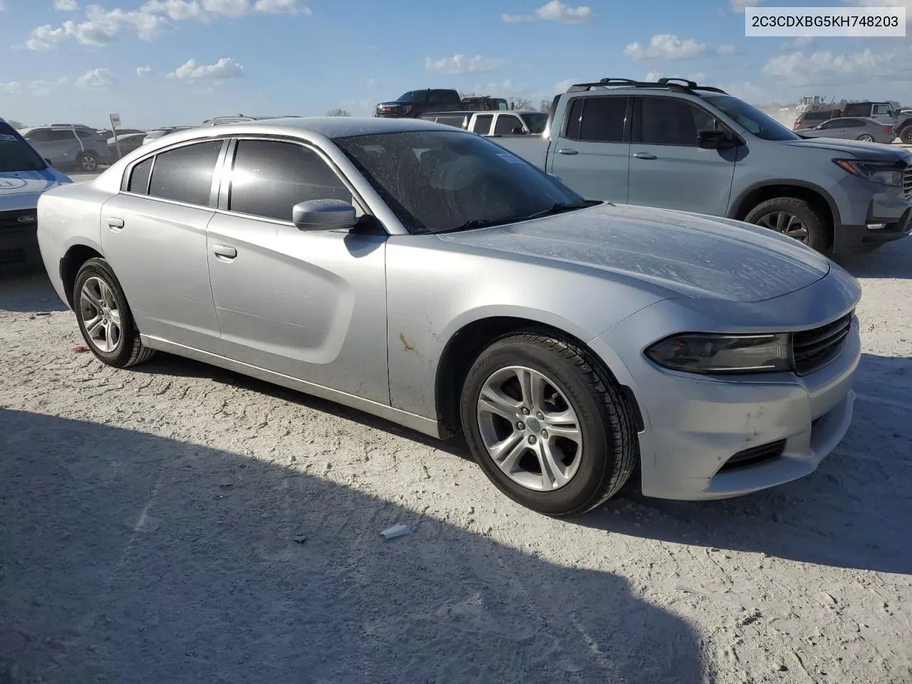 2C3CDXBG5KH748203 2019 Dodge Charger Sxt