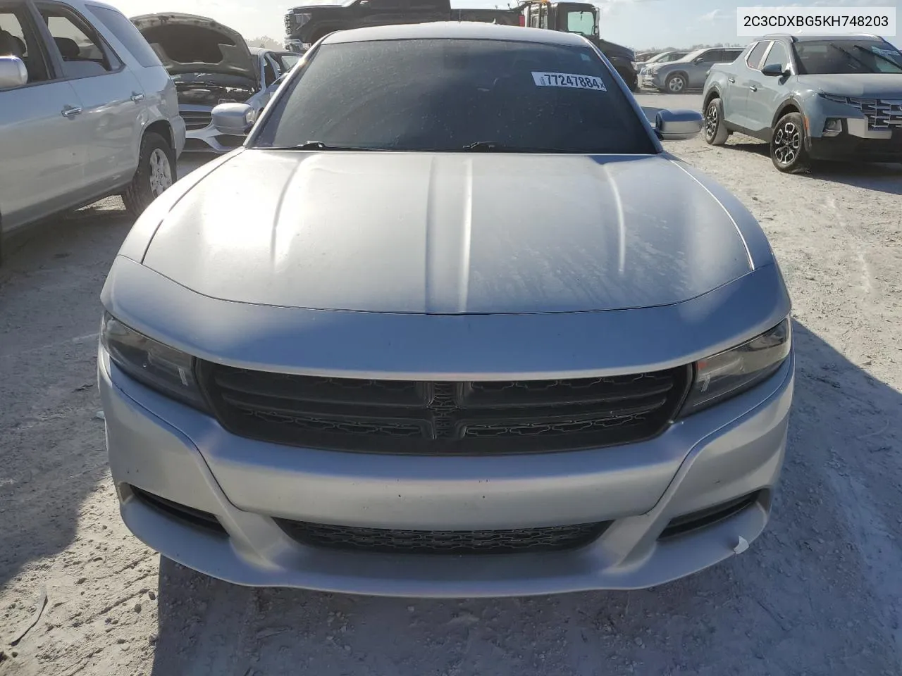 2019 Dodge Charger Sxt VIN: 2C3CDXBG5KH748203 Lot: 77247884