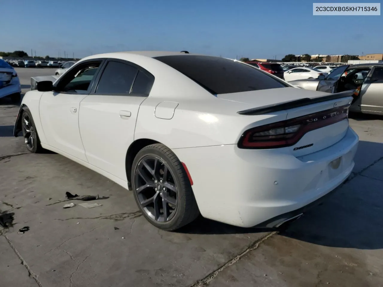 2019 Dodge Charger Sxt VIN: 2C3CDXBG5KH715346 Lot: 77333494