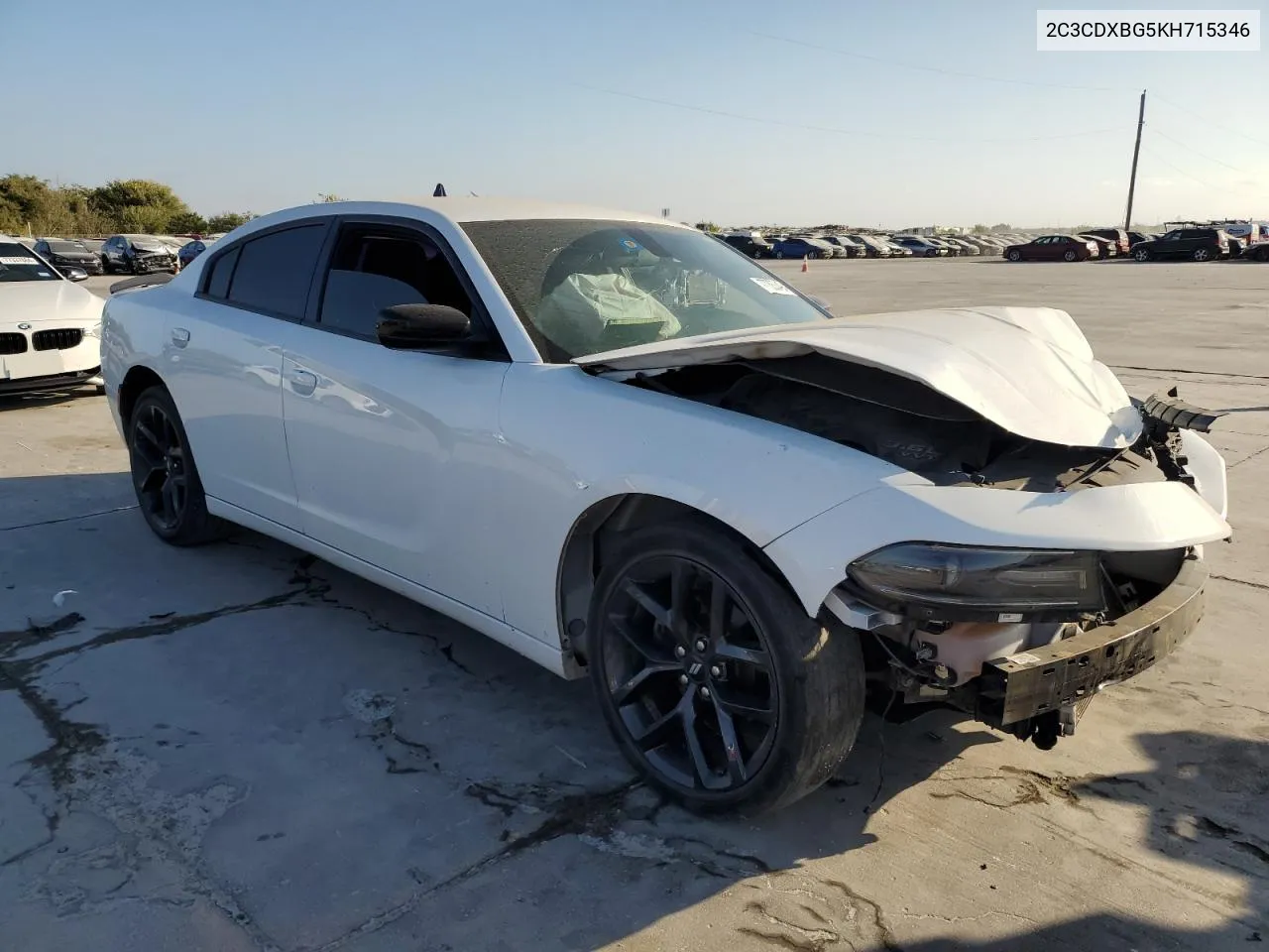 2019 Dodge Charger Sxt VIN: 2C3CDXBG5KH715346 Lot: 77333494