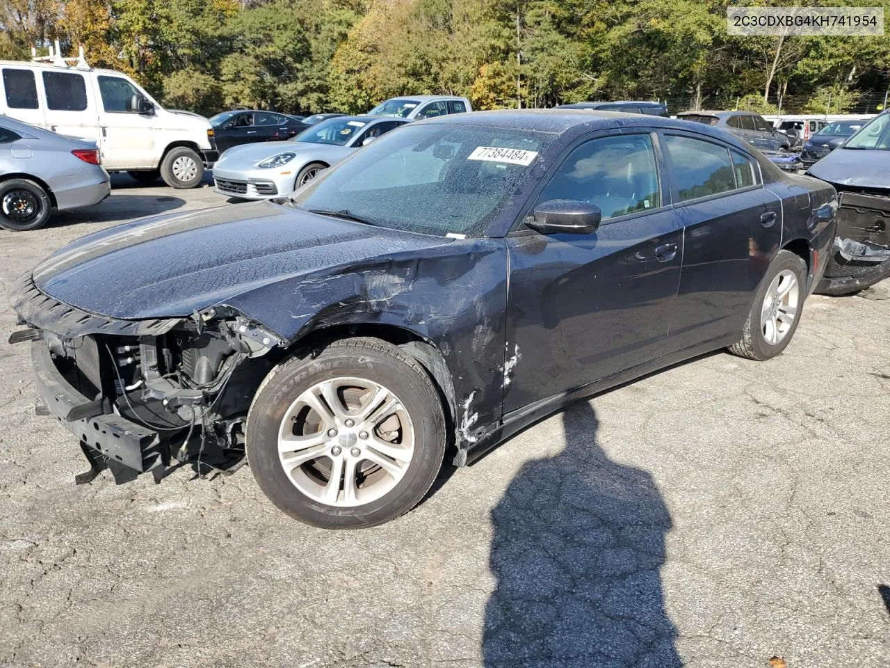 2019 Dodge Charger Sxt VIN: 2C3CDXBG4KH741954 Lot: 77384484