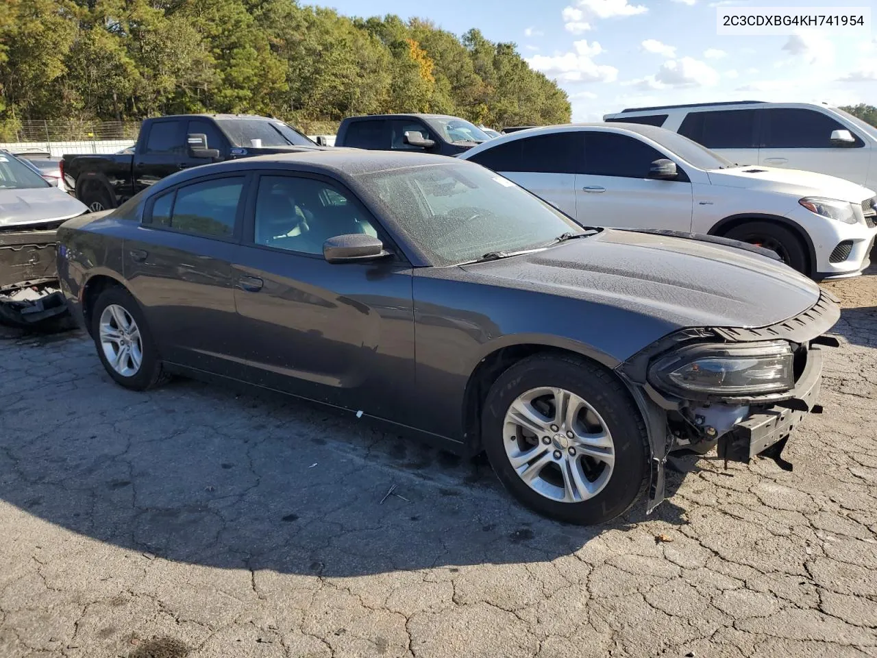 2019 Dodge Charger Sxt VIN: 2C3CDXBG4KH741954 Lot: 77384484