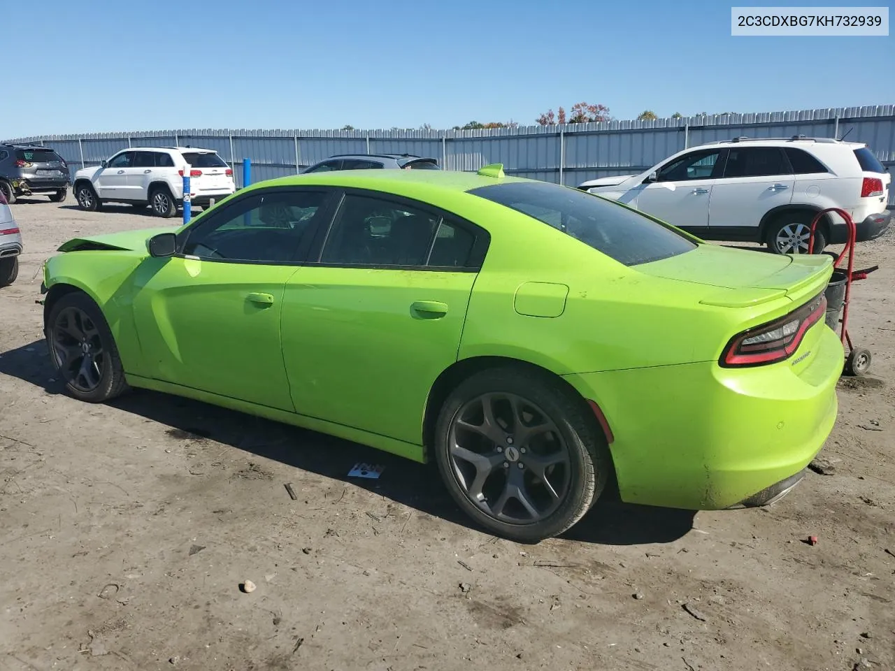 2019 Dodge Charger Sxt VIN: 2C3CDXBG7KH732939 Lot: 77393954